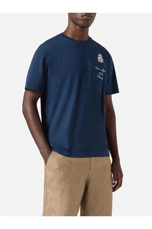 T-Shirt Austin Uomo In Cotone Con Tasca Frontale MC2 SAINT BARTH | T-shirt | AUS000104348L